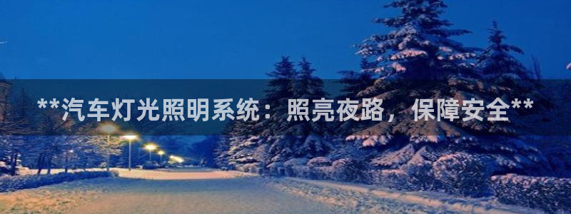 **汽车灯光照明系统：照亮夜路，保障安全**