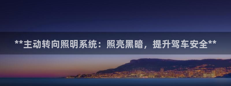 **主动转向照明系统：照亮黑暗，提升驾车安全**