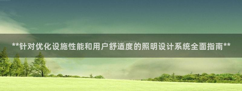 **针对优化设施性能和用户舒适度的照明设计系统全面指南**
