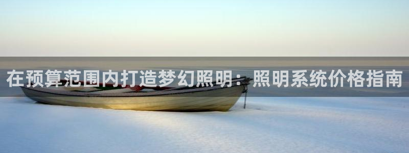 在预算范围内打造梦幻照明：照明系统价格指南