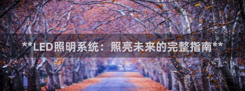 **LED照明系统：照亮未来的完整指南*